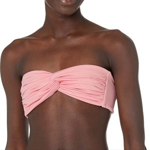 NWT Norma Kamali Johnny D Bra Swimsuit top Bubble Gum Size Medium